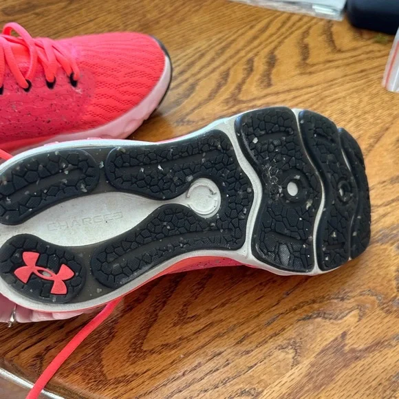 Under Armour Women's Bright Coral Athletic Shoes - Picture 2 of 3